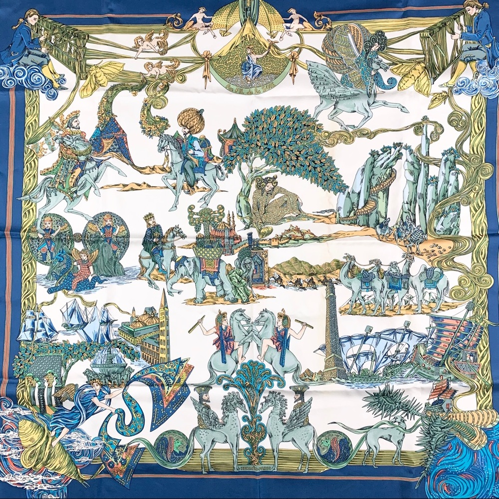 Hermès “Au FIL de la SOIE” Scarf - Picture 2 of 10